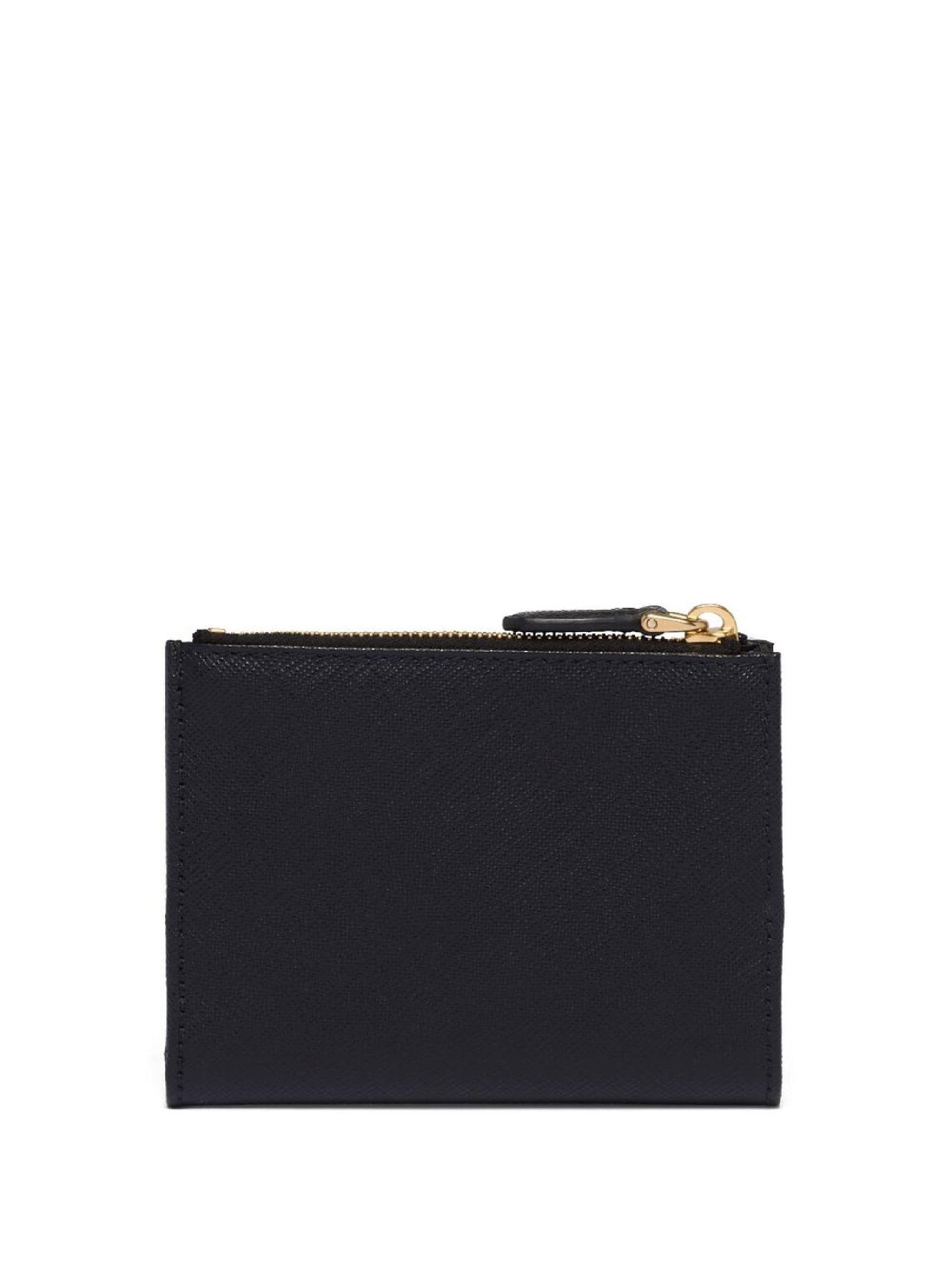Black Saffiano Leather Small Wallet