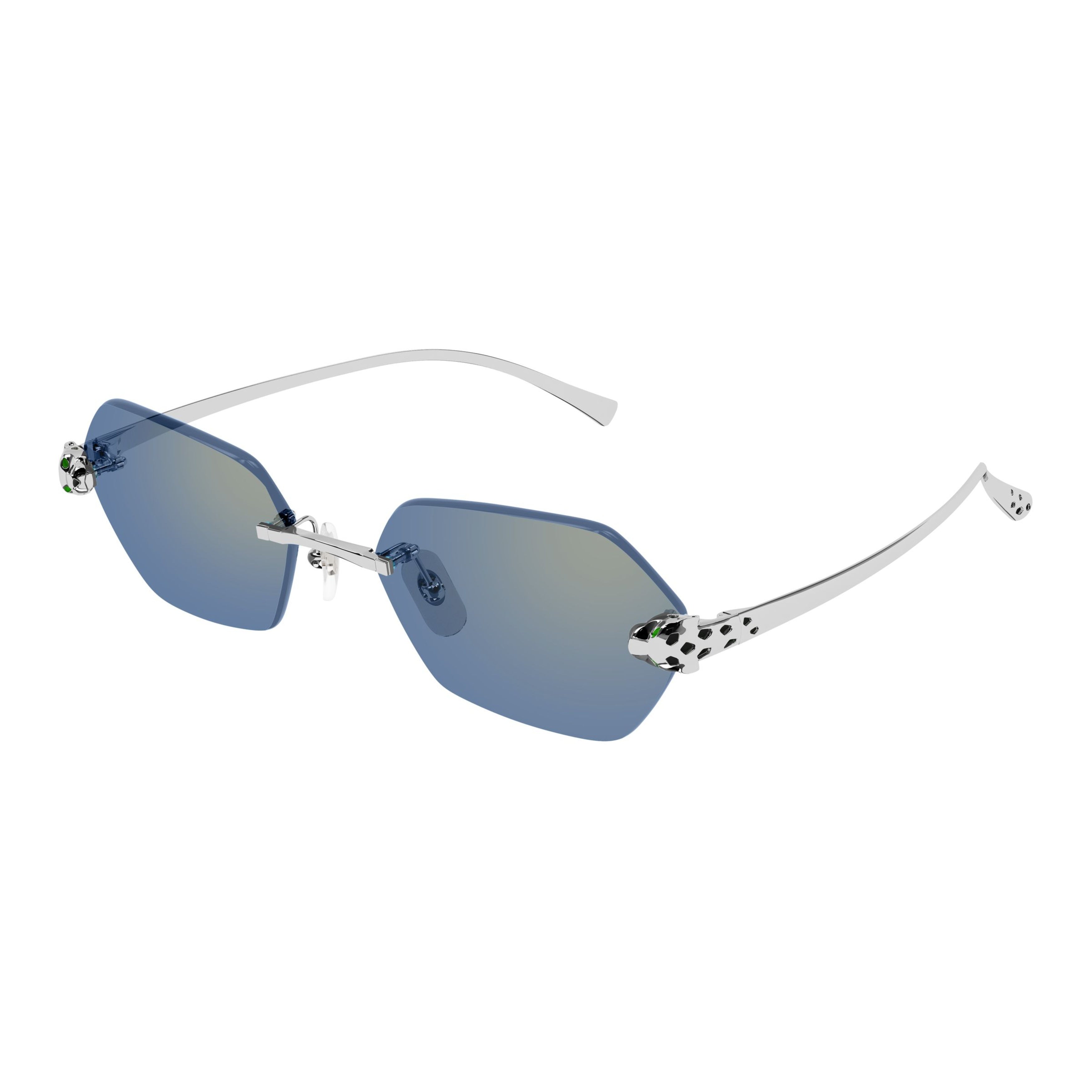 Ct0636s Rimless Hexagonal Sunglasses