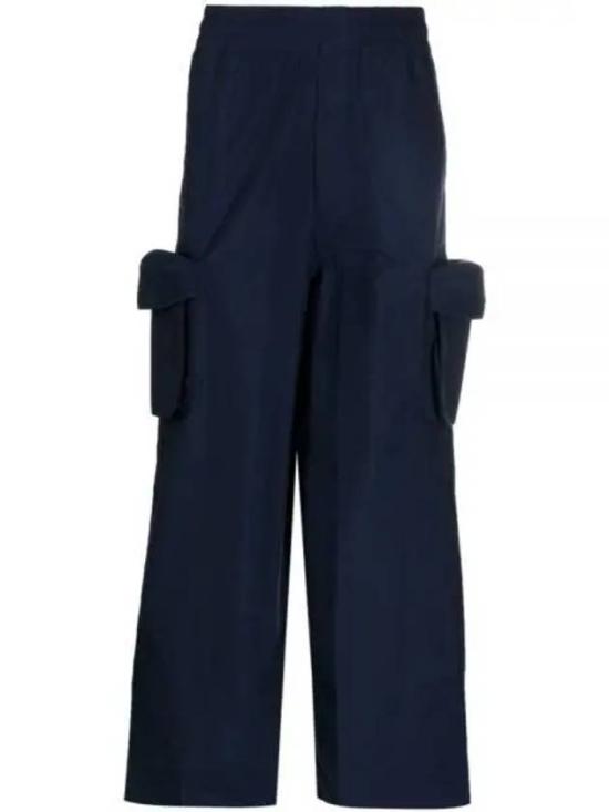 Straight Casual Pants with Flap Cargo Pockets