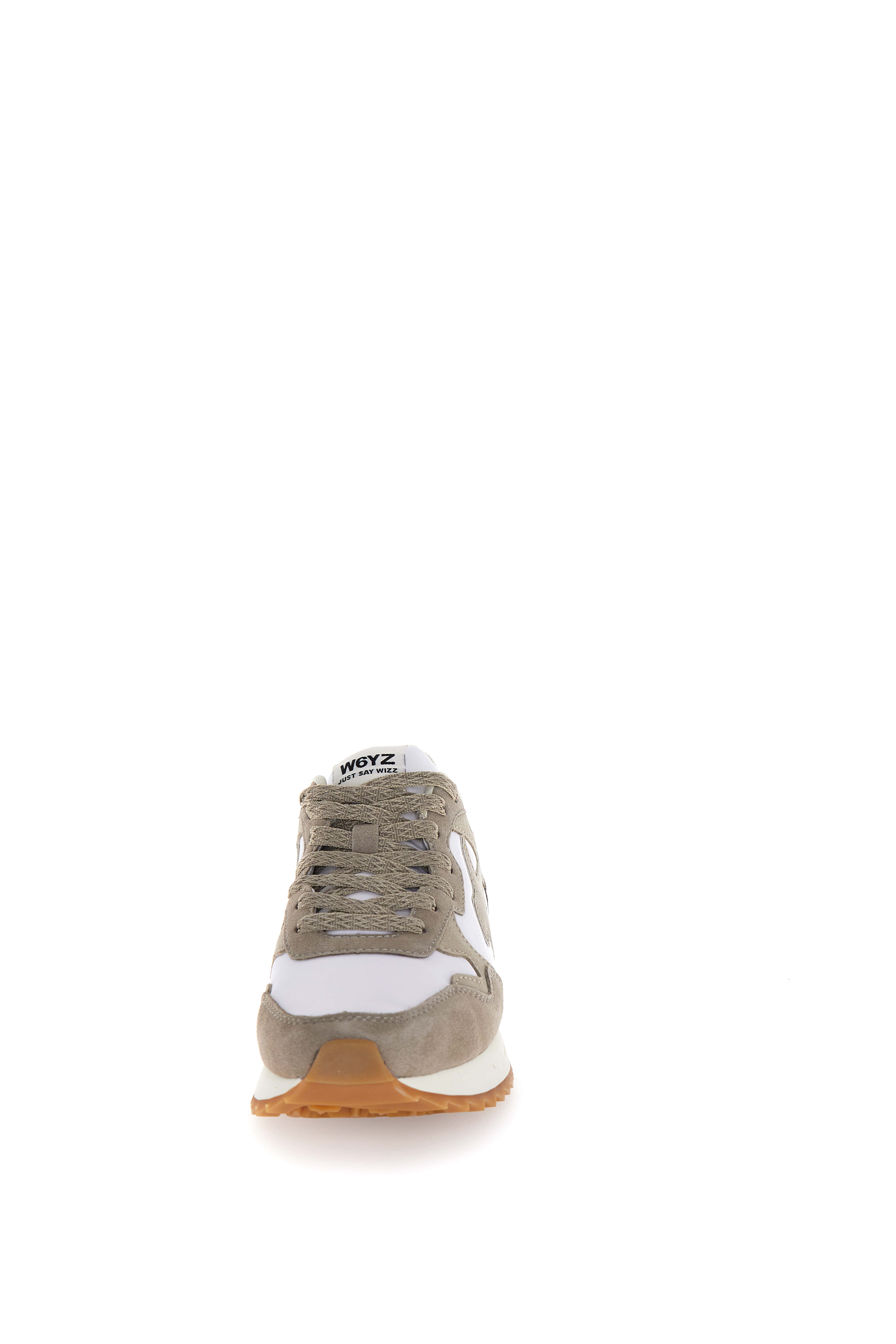 Beige Sneakers With Technical Fabric
