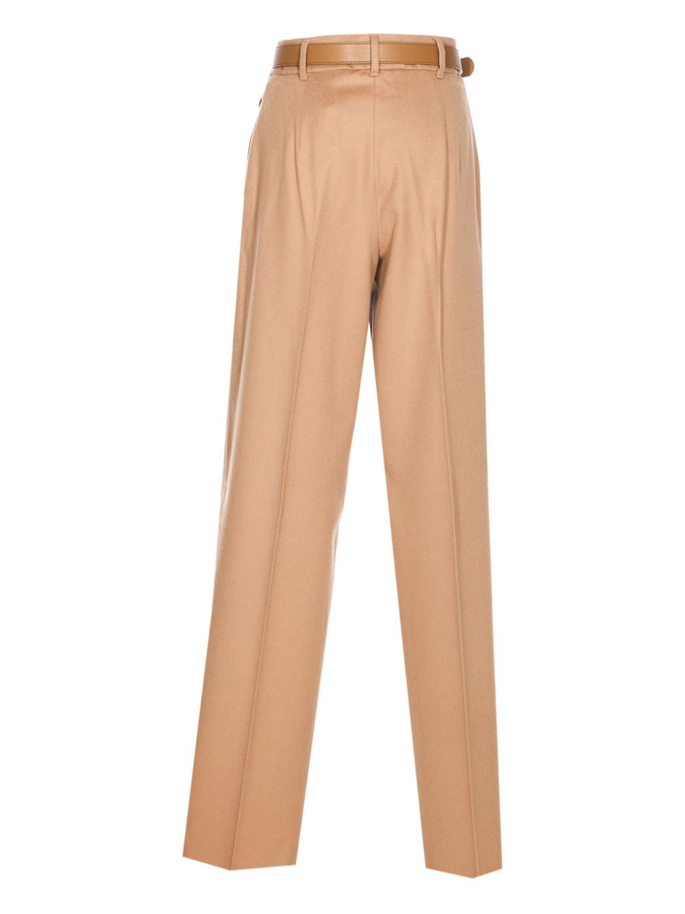 Wide-Leg Trousers With Pleated Design