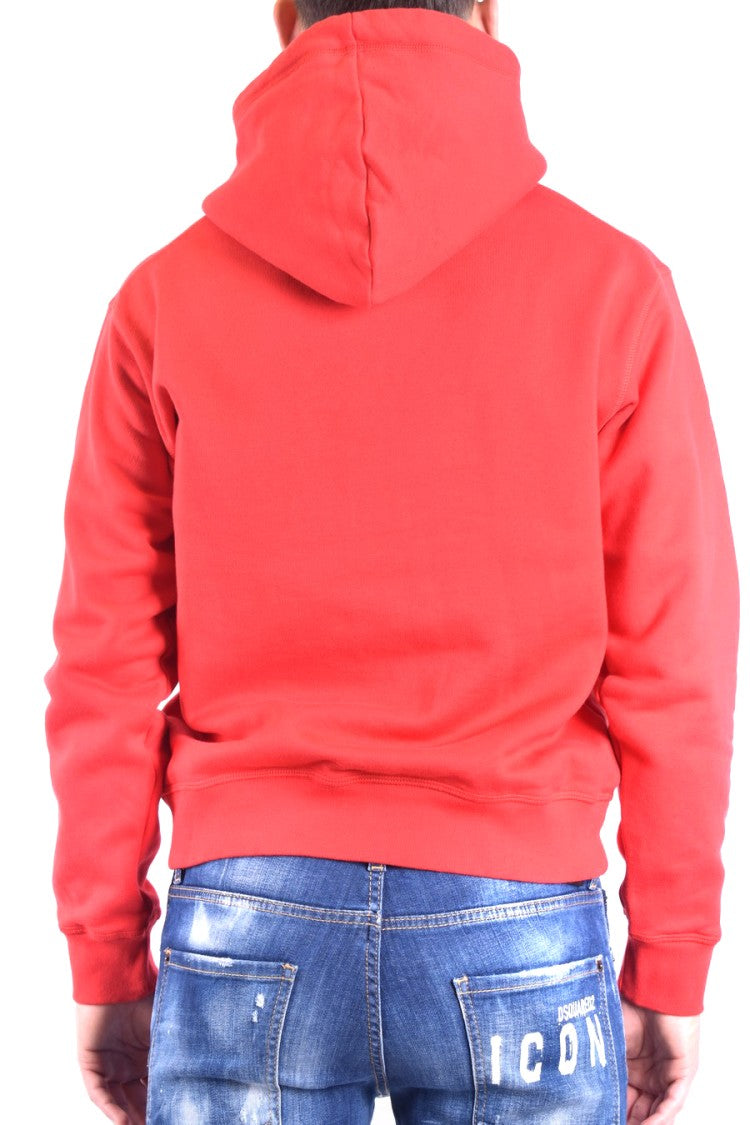 Multicolor Graphic Sweatshirt With Hood And Drawstrings