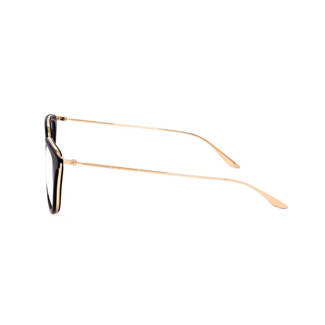 Bp5091 520fc Cat-Eye Frame Eyeglasses with Gold Metal Temples