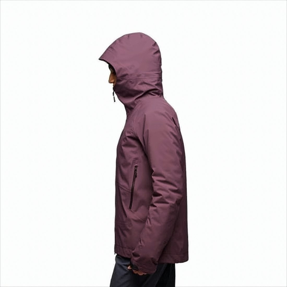 Fitted Burgundy Jacket with Hood