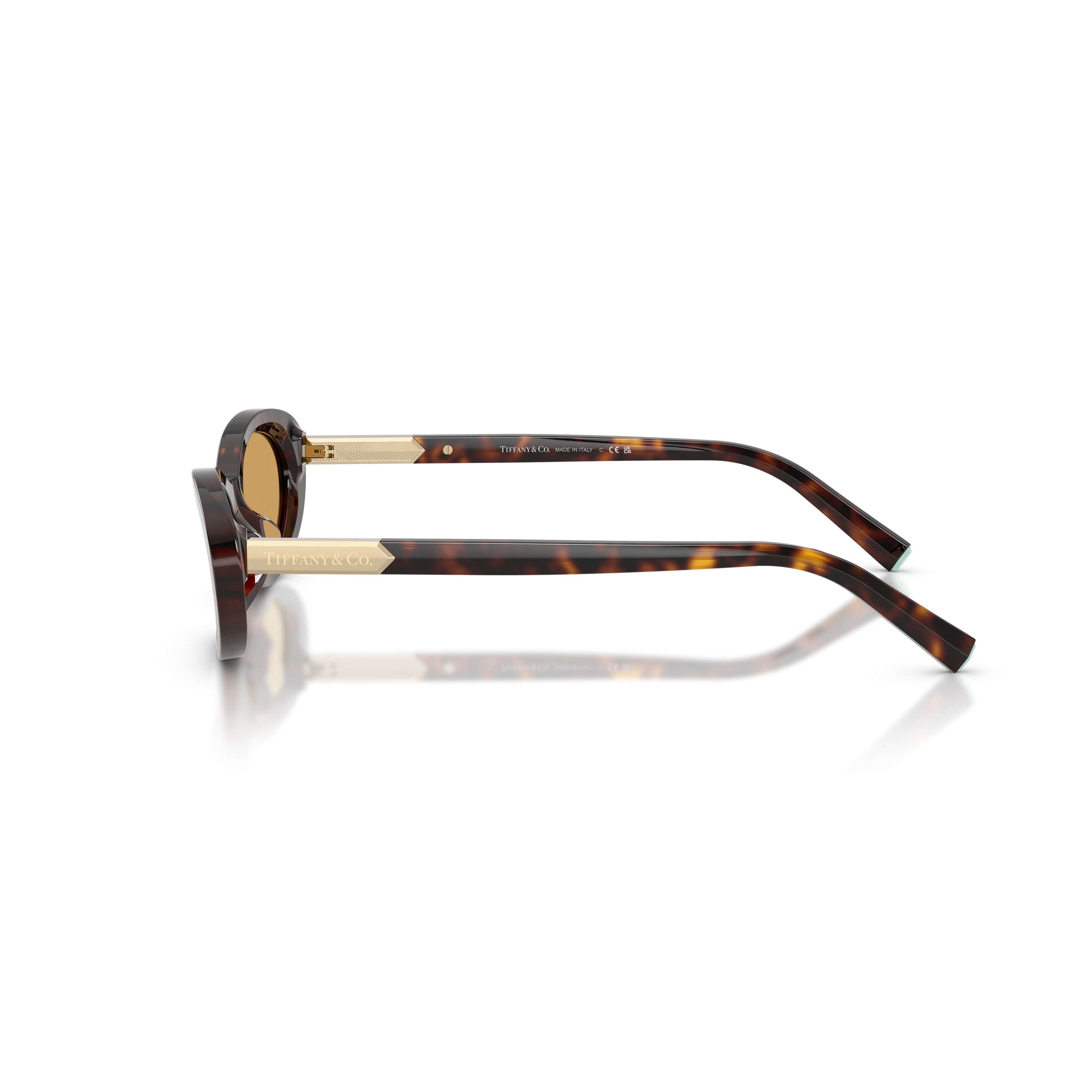 0tf4250 Oval Tortoiseshell Sunglasses