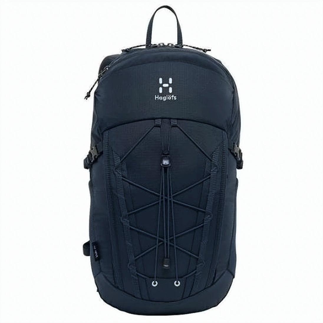 Streamlined Blue Backpack with Elastic Cord System