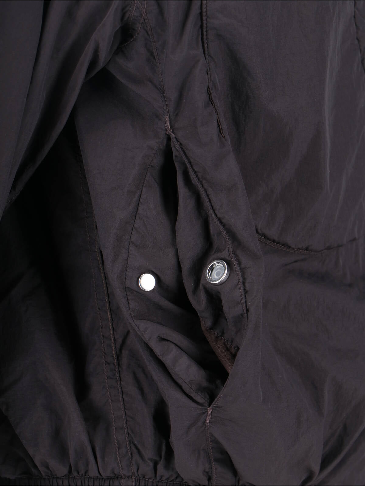 Black Purs Hooded Zip Fabric Jacket