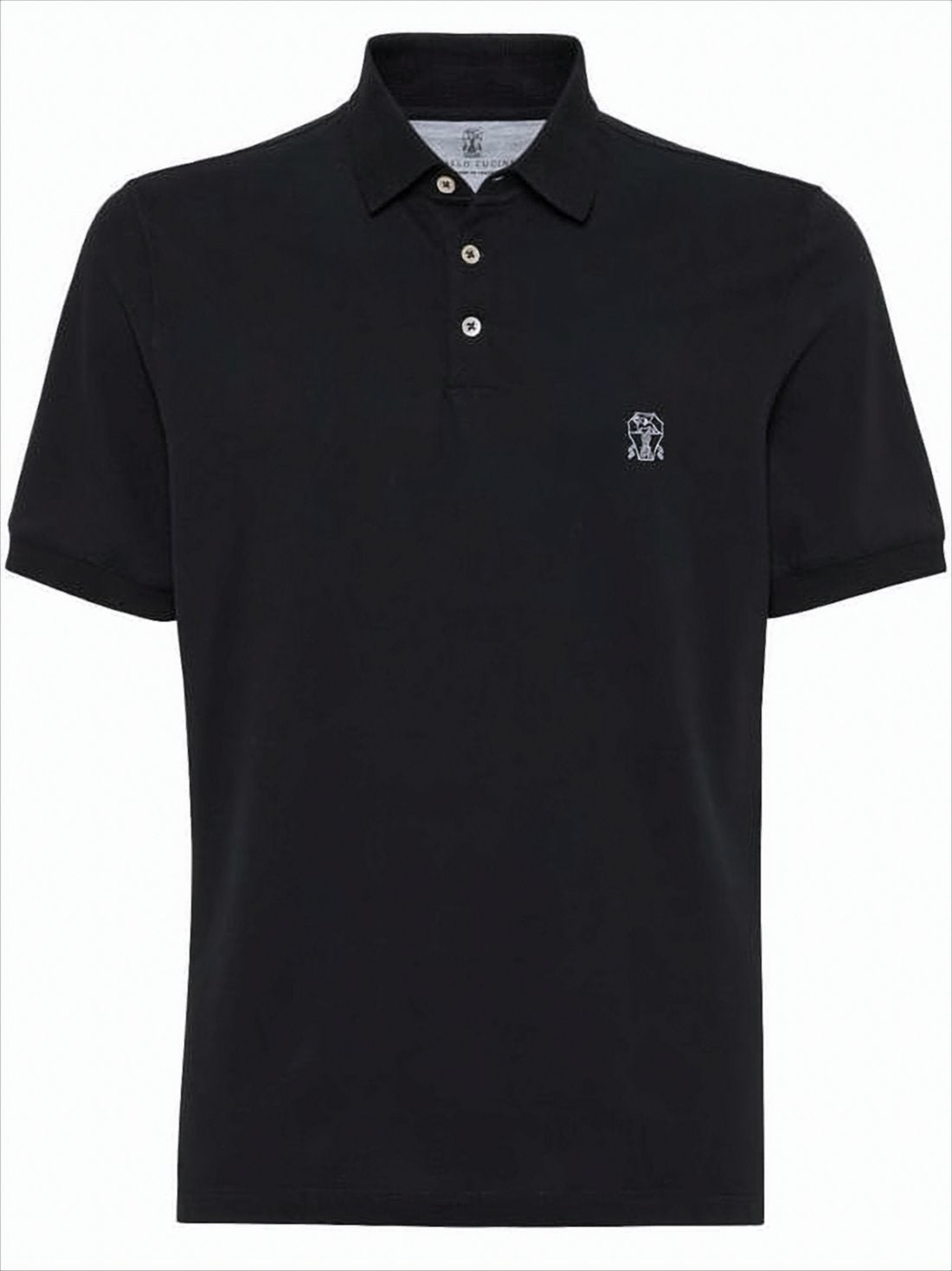 Short-Sleeve Polo Shirt with Traditional Collar