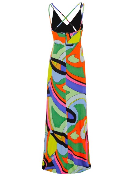Multicolour Viscose Jersey Dress