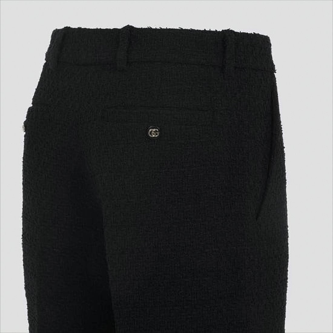 Straight-Leg Tailored Suit Pants with High Waist