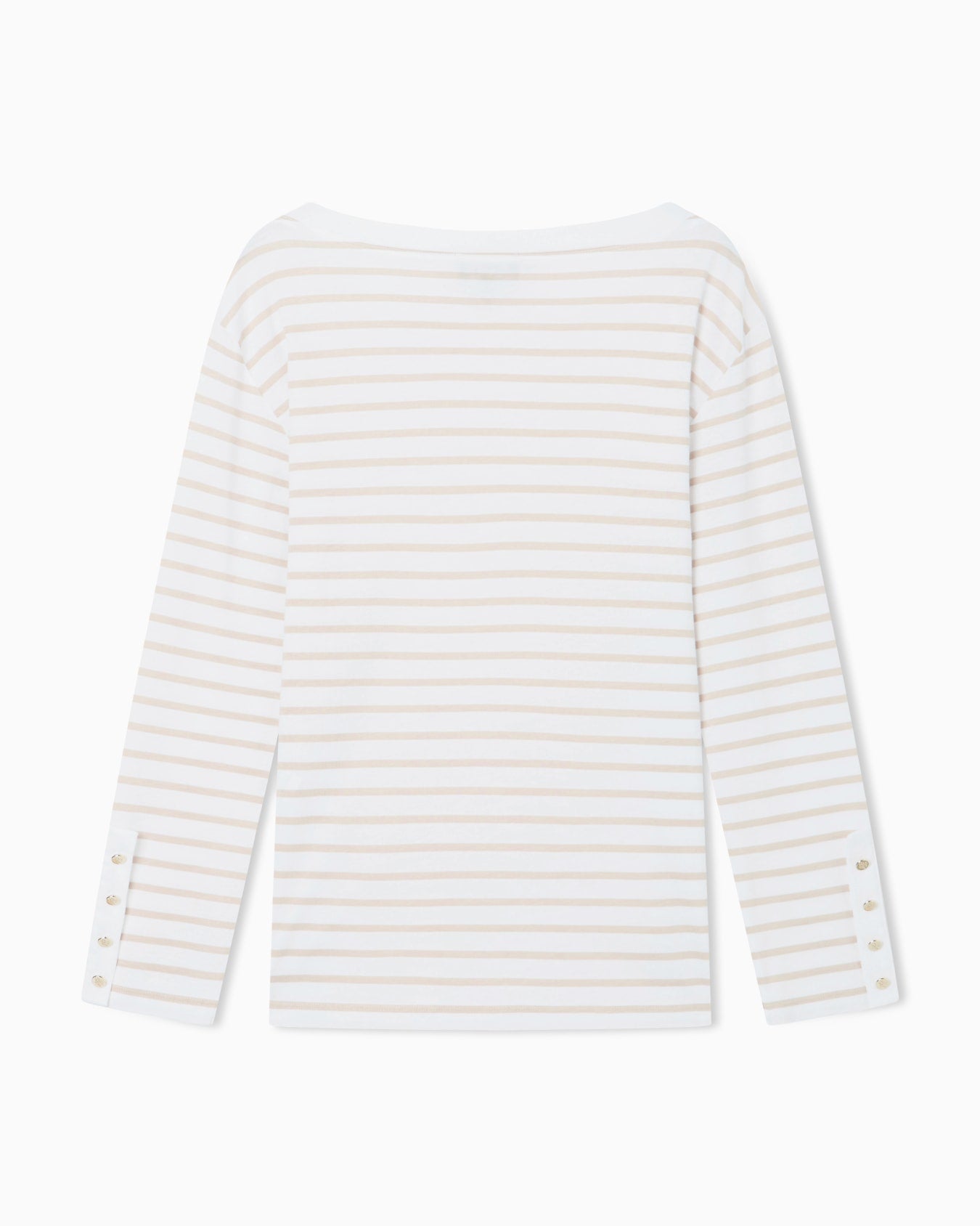 Striped Modal Jersey Boat Neck Sweater