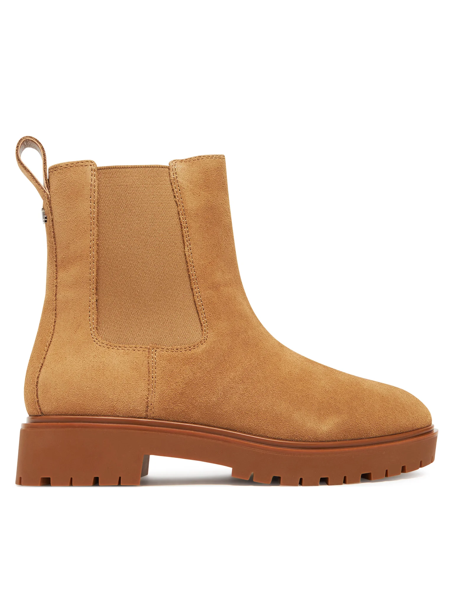 Effortlessly Chic Camel Suede Ankle Boots