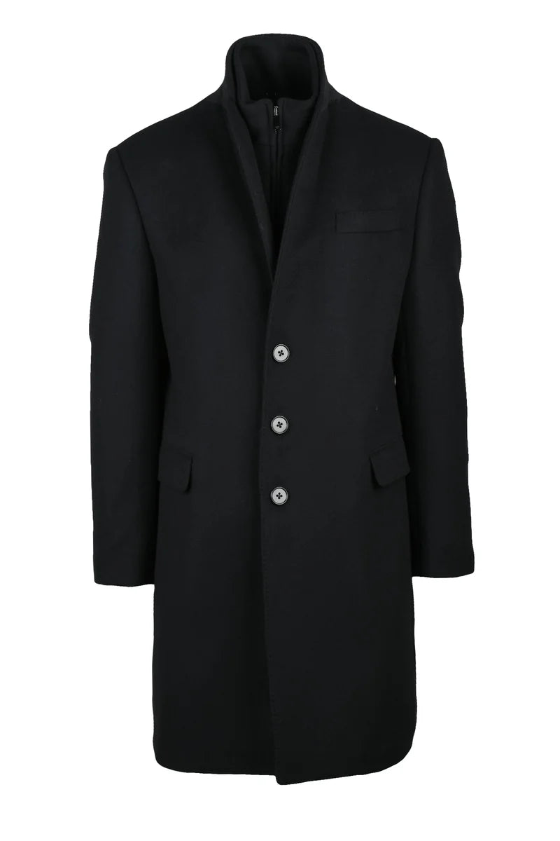 Coat Wool Polyamide - Black