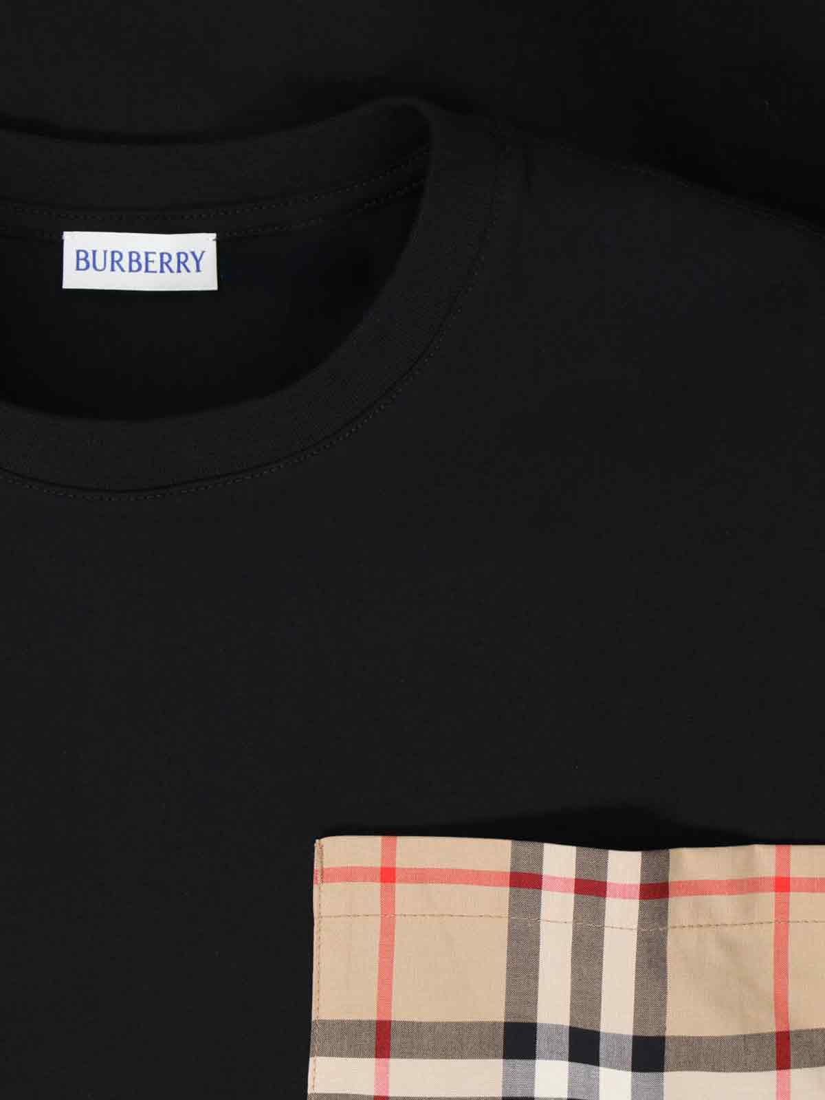 'Check' T-Shirt – Black