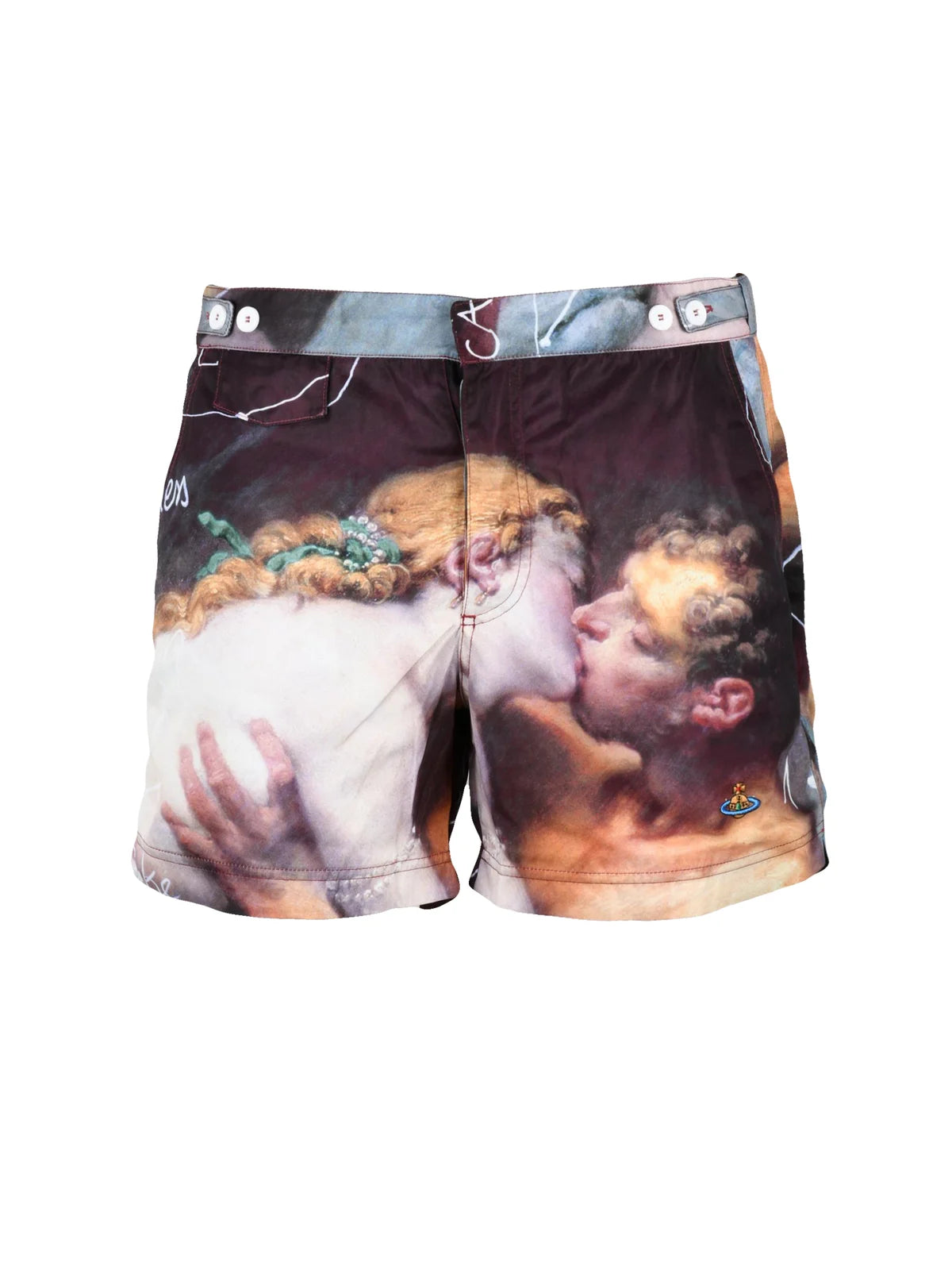 Vibrant Multicolor Artistic Swim Shorts