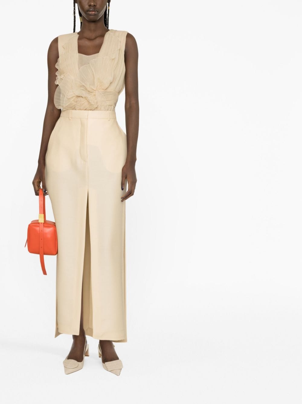 Ankle-Length A-Line Maxi Skirt