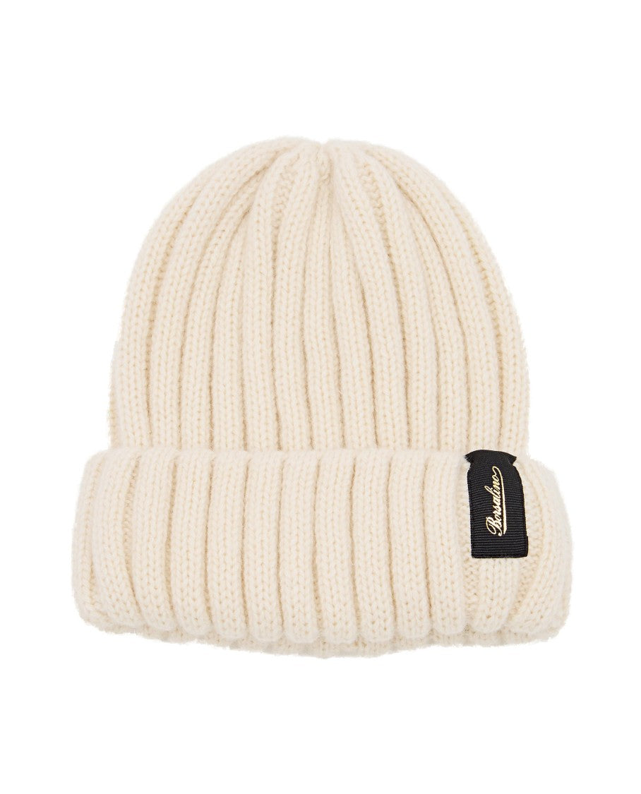 Ribbed Cashmere Beanie With Folded Cuff