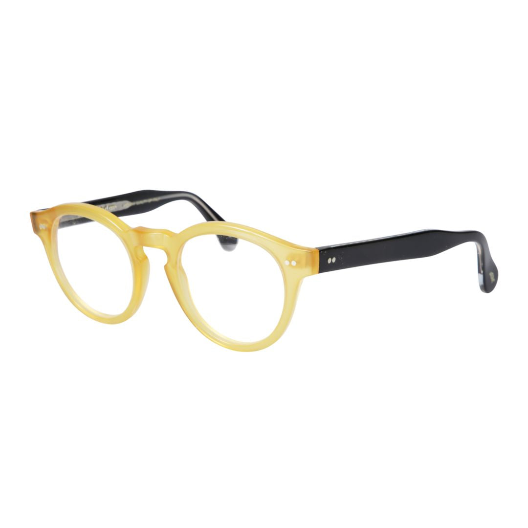 Tony Round Frame Two-Tone Eyeglasses with Vintage Inspiration