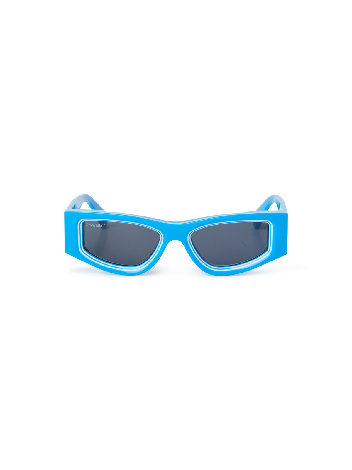 Oeri047 Andy Angular Blue Acetate Sunglasses