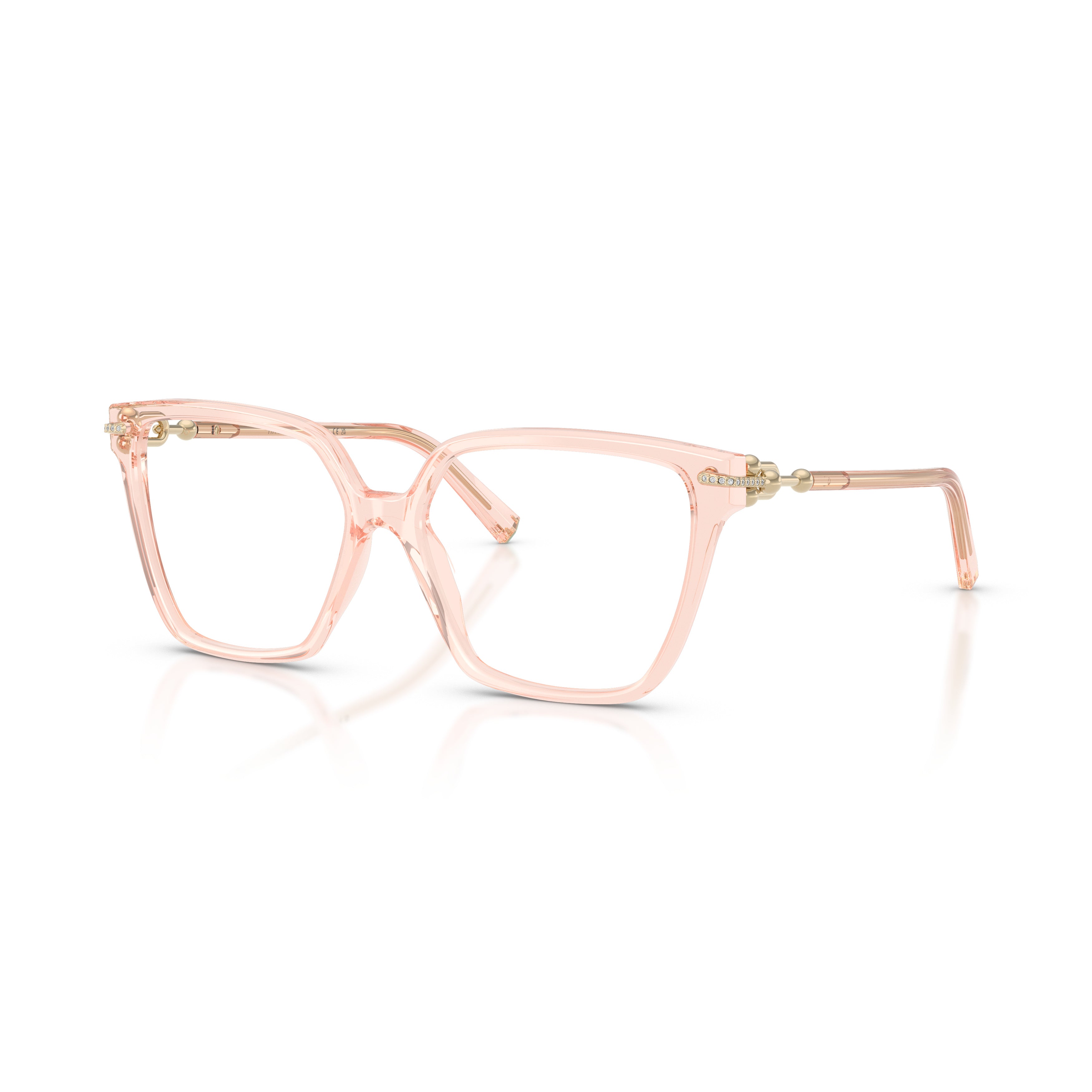 0tf2290bu Translucent Soft Pink Acetate Eyeglasses