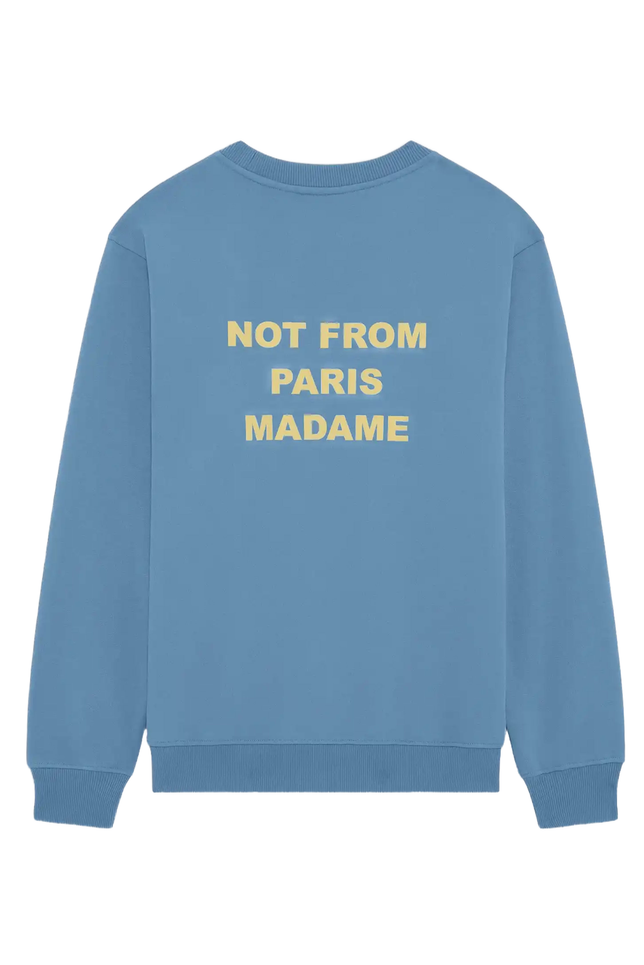Light Blue Slogan Crewneck Sweatshirt
