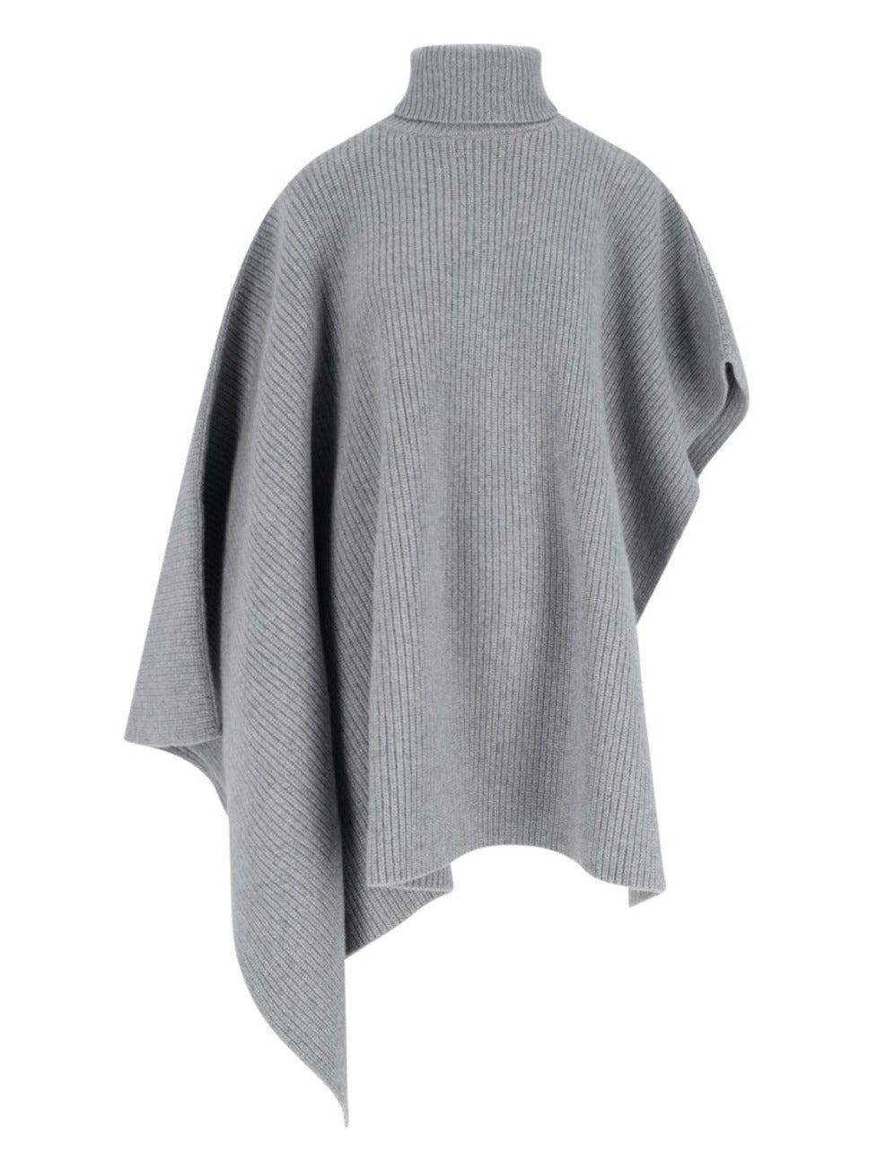 Wool And Cashmere Cape – Grey
