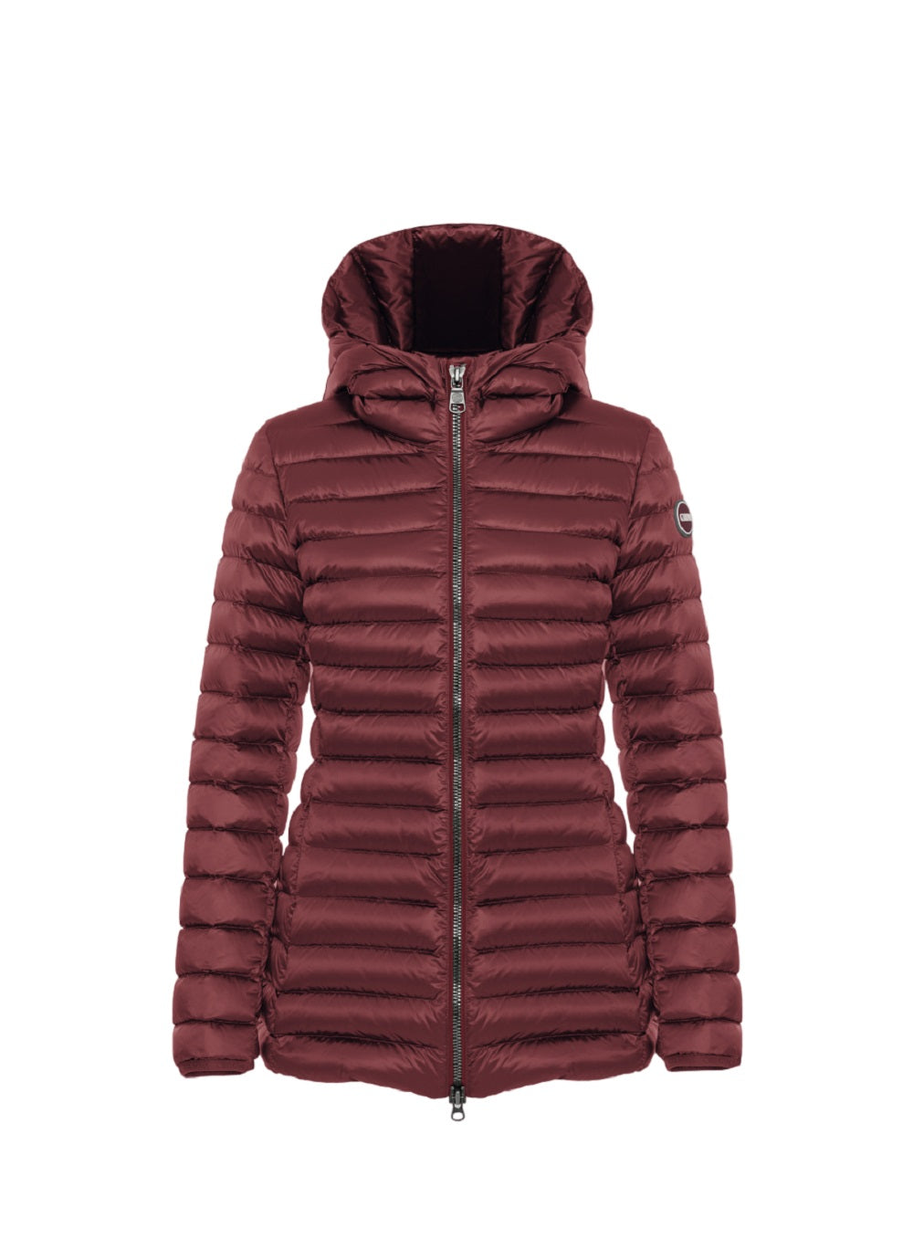 Recycled Fabric Padded Jacket with Fixed Hood