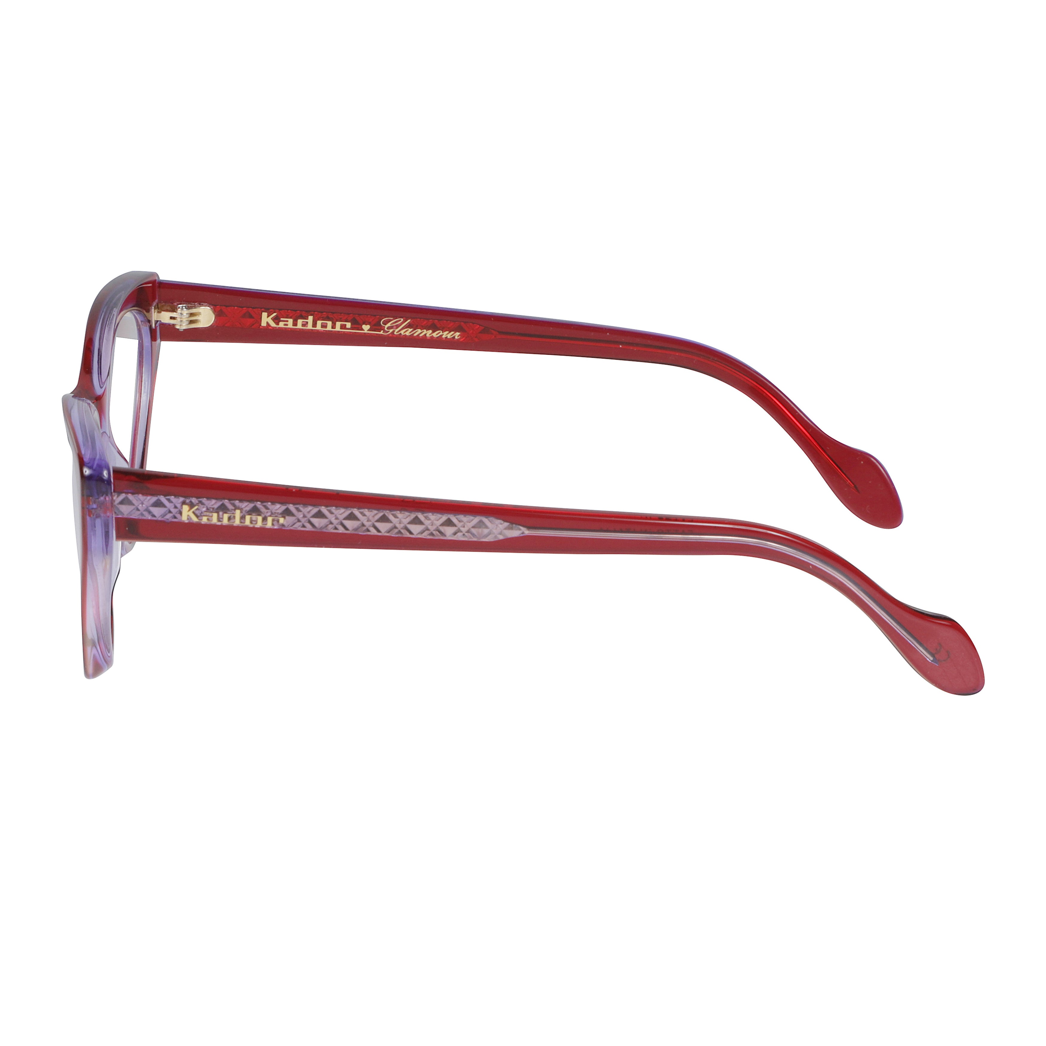 Coachella Glamour Cat-Eye Sunglasses with Translucent Red Finish