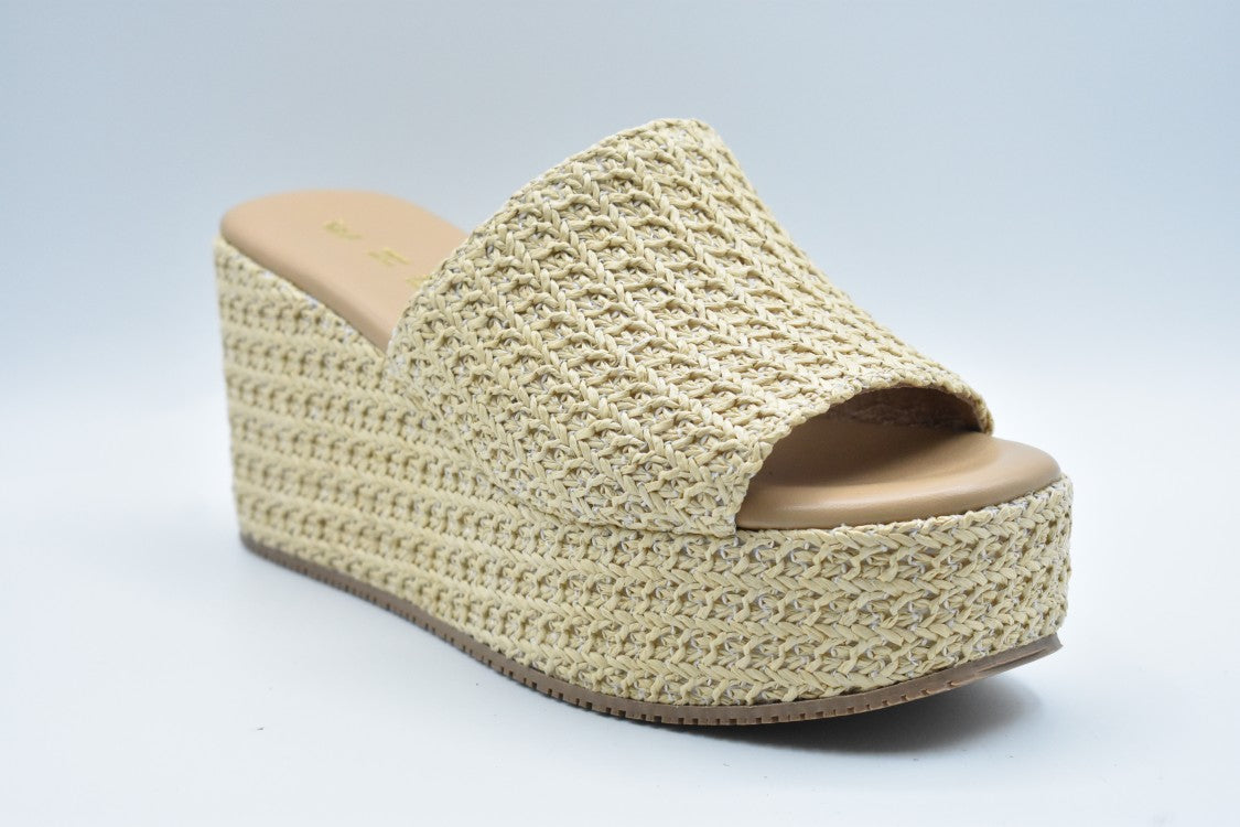 Woven-Texture Low-Cut Shoes With Stylish Wedge Design