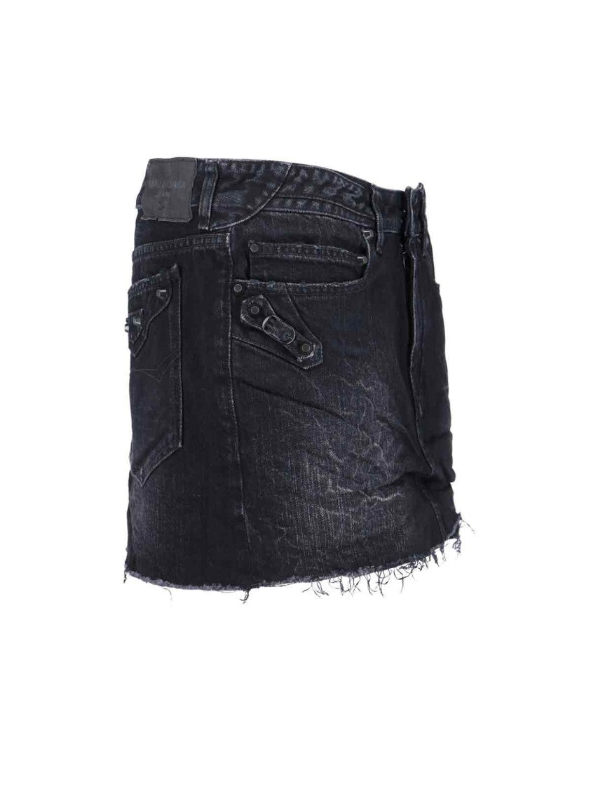 Sleek Tailored Black Skirt With Minimalist Design