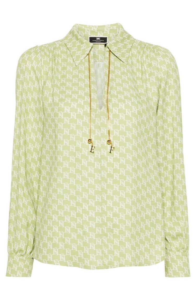 Long Sleeve Shirt With Signature Detailing And Neckline