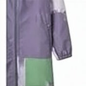 Hooded Long Jacket with Abstract Pattern