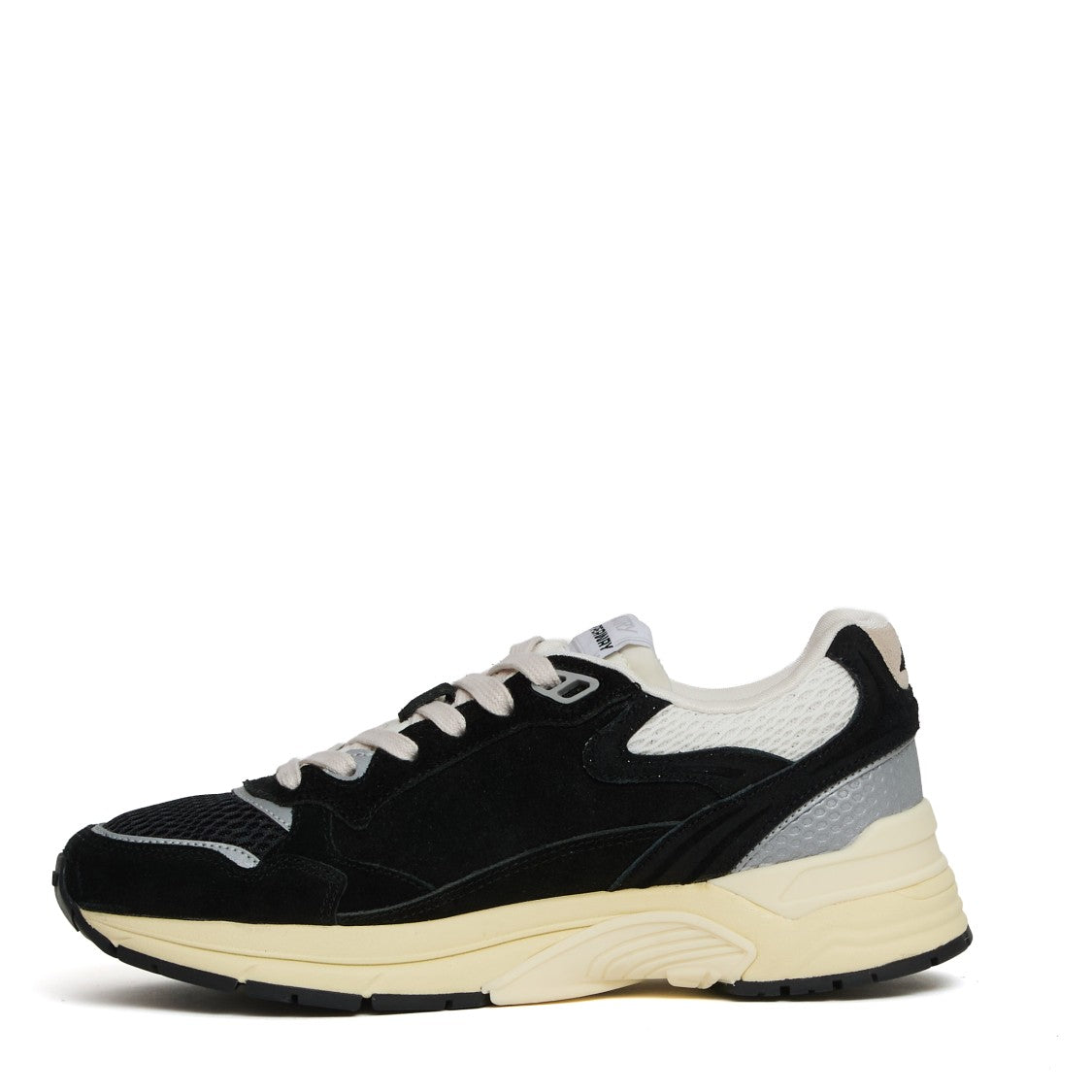 Sneakers Hyperway In Mesh E Suede Nero/Argento