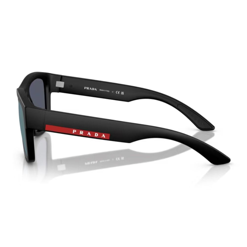Ps 01Zs Rectangular Matte Black Nylon Sunglasses