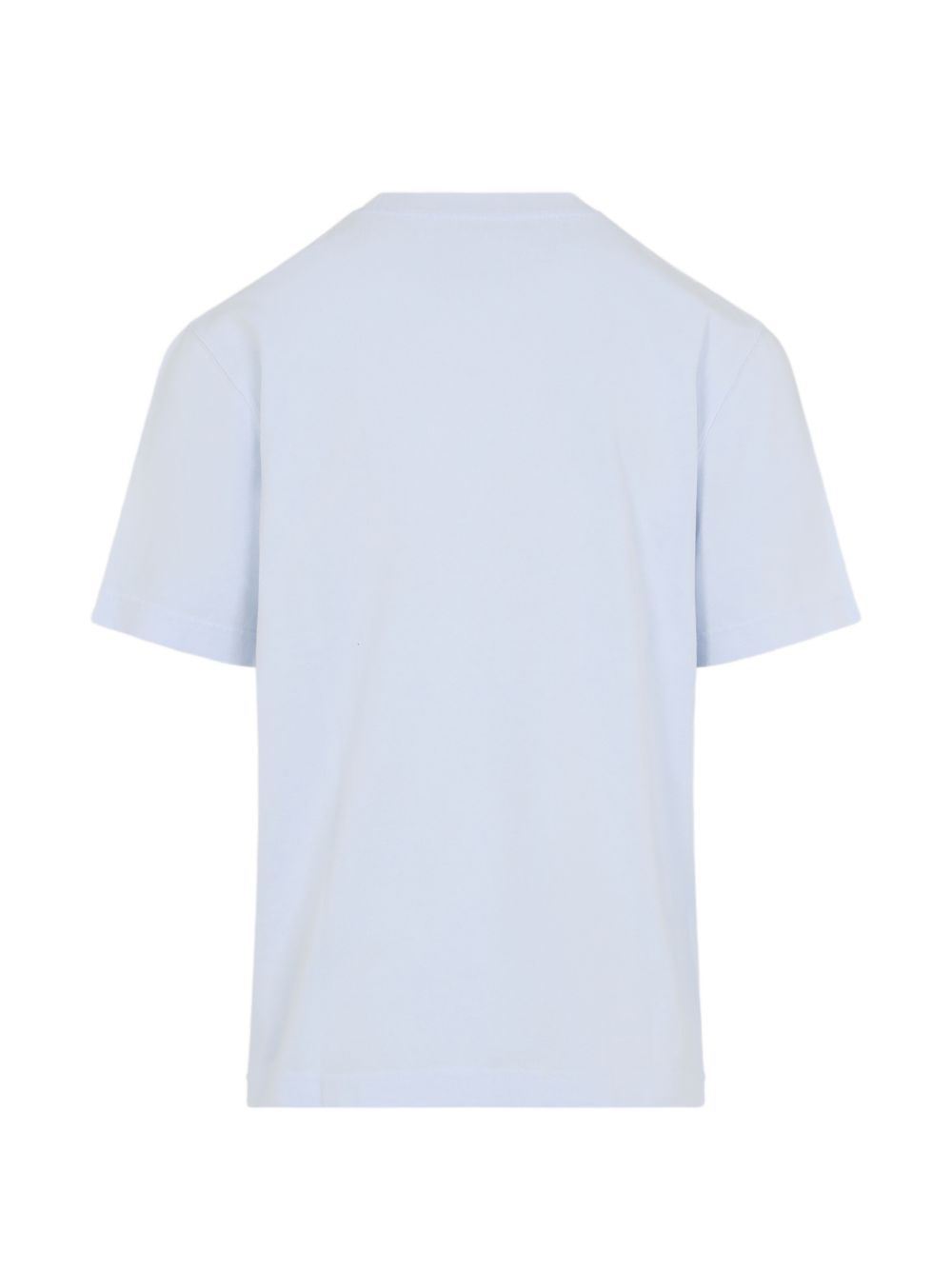 Light Blue Crew Neck T-Shirt With Subtle Branding