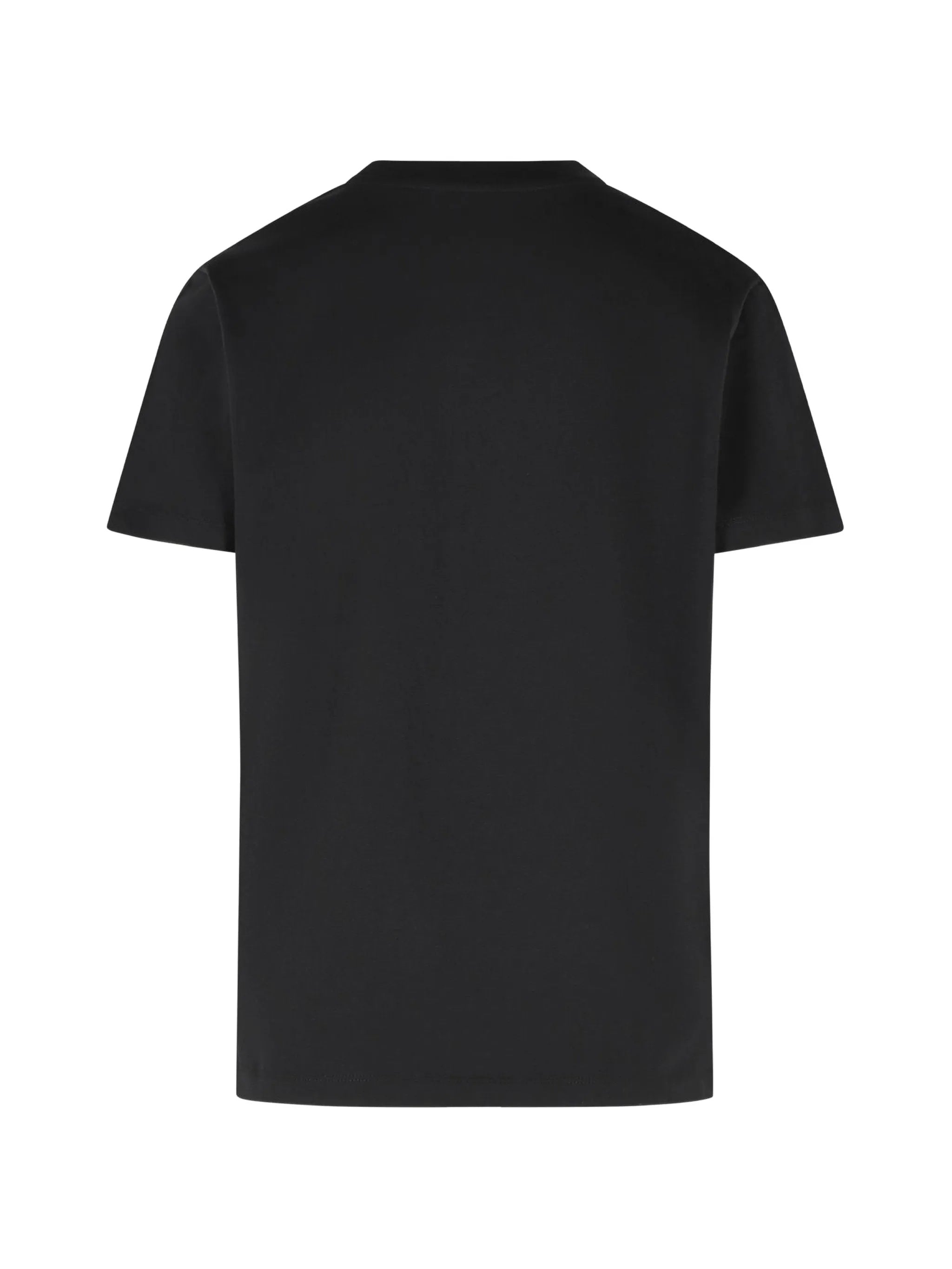 Black Crew Neck Short-Sleeved Top