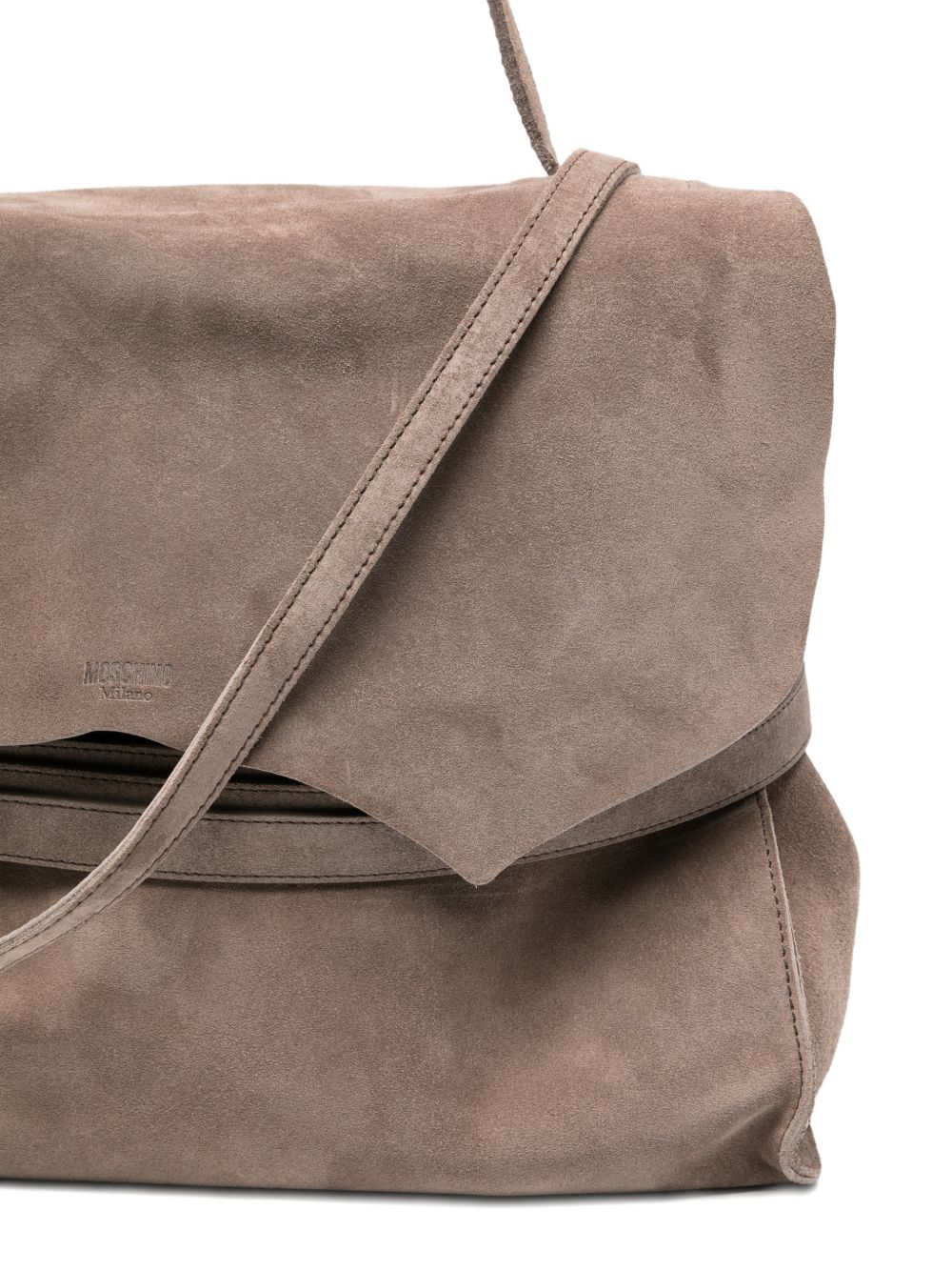 Beige Silk and Nylon Top Bag