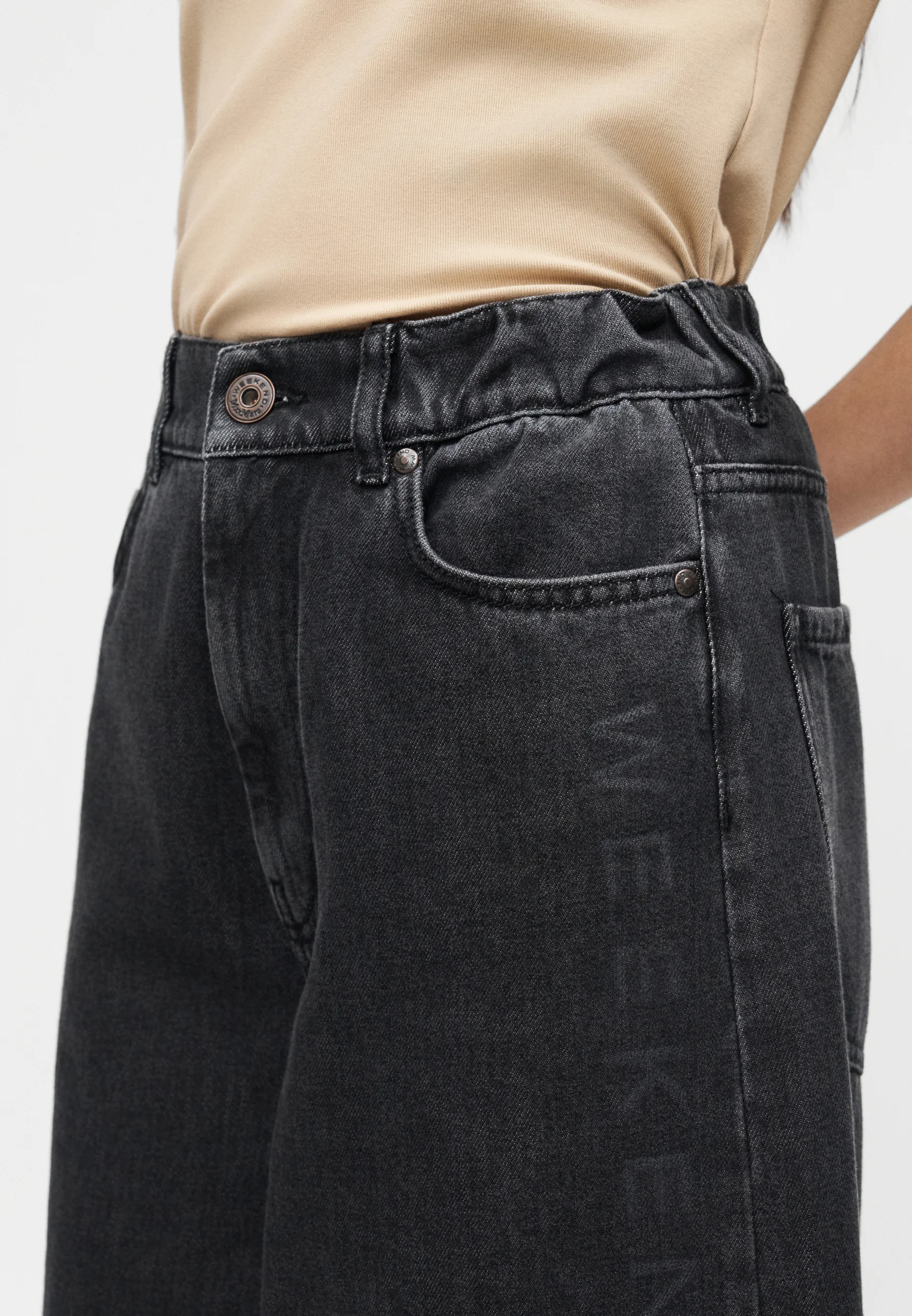 Used Black Denim Jeans