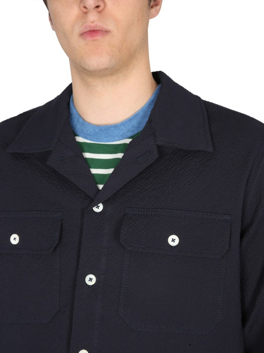 Bowling Neck Cotton Shirt