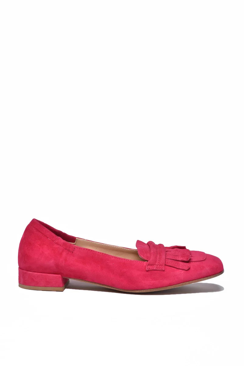 Suede Loafer - Fuchsia