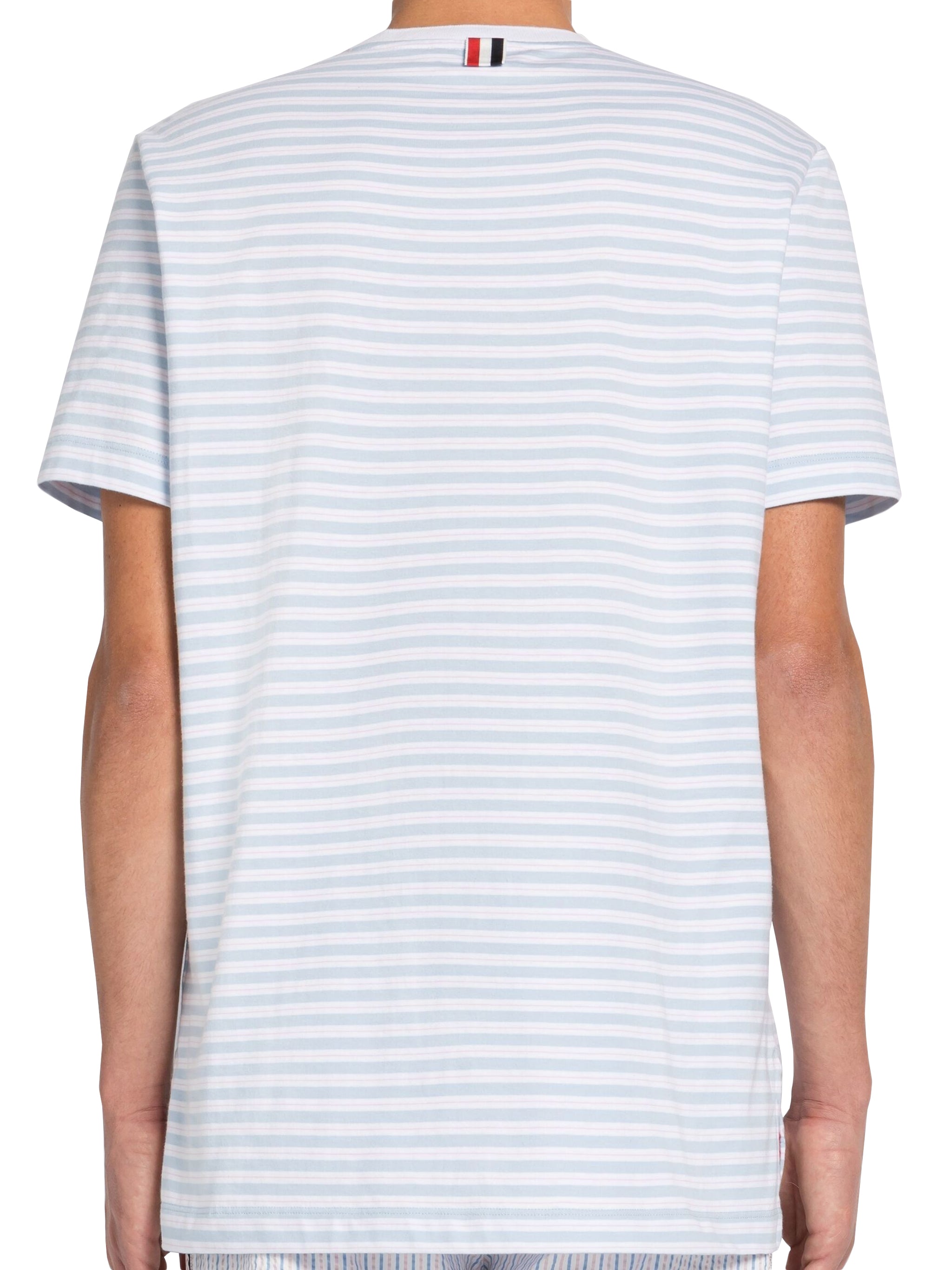 Short-Sleeve T-Shirt with Tricolor Pocket Detail