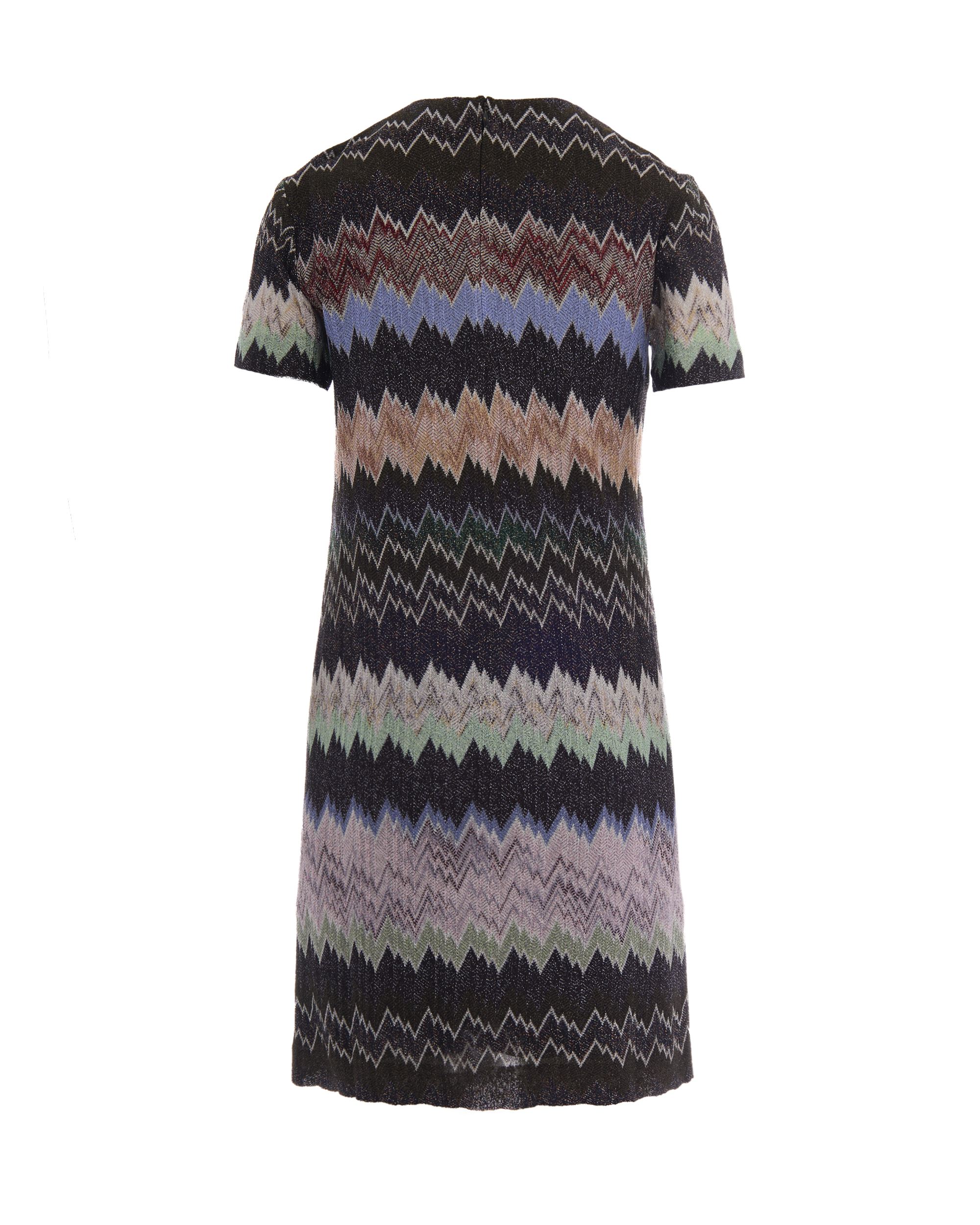 Multicolor Lamé Viscose Dress