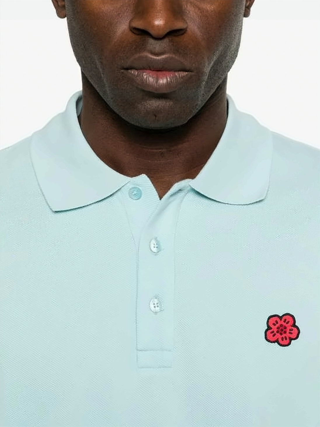 Textured Short-Sleeved Polo Shirt