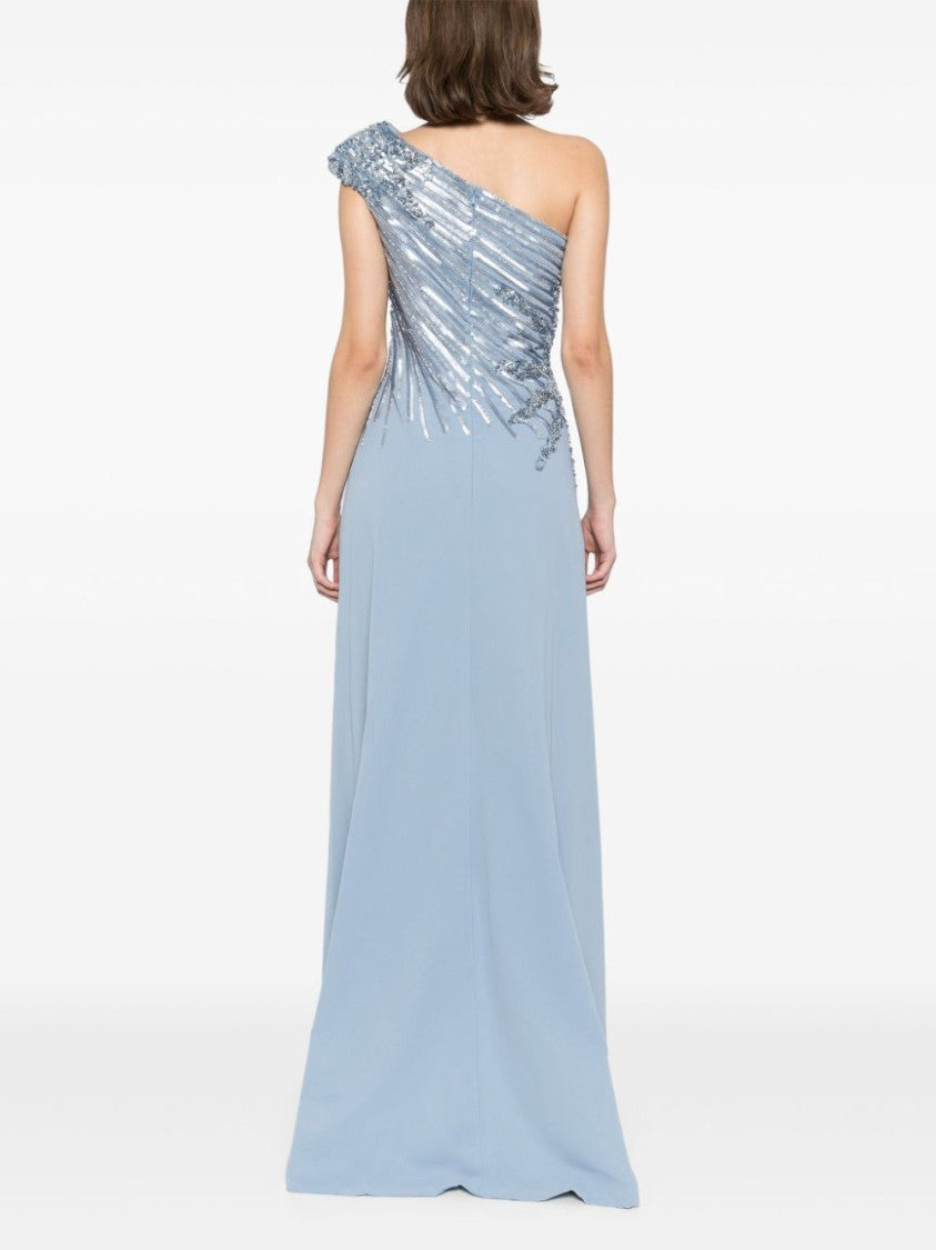 One Shoulder Sequin Long Dress
