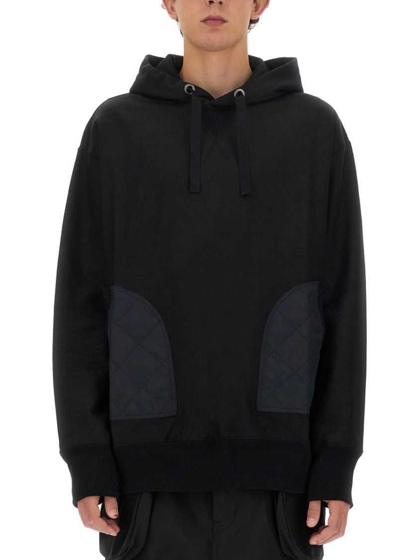 Relaxed-Fit Black Hoodie