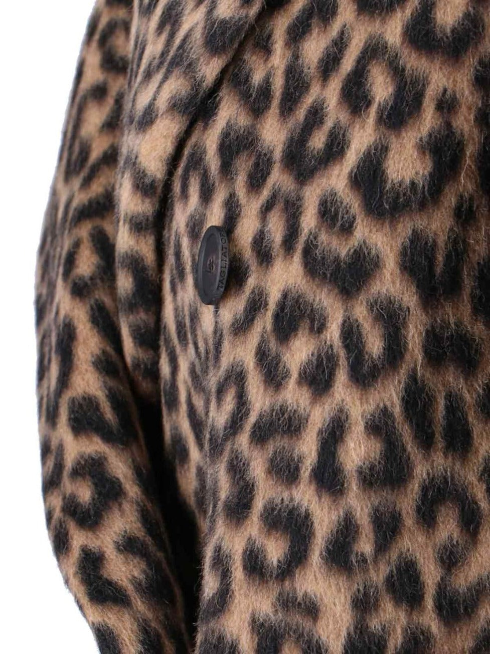 Jole Coat Midi Double-Breasted – Brown Animalier