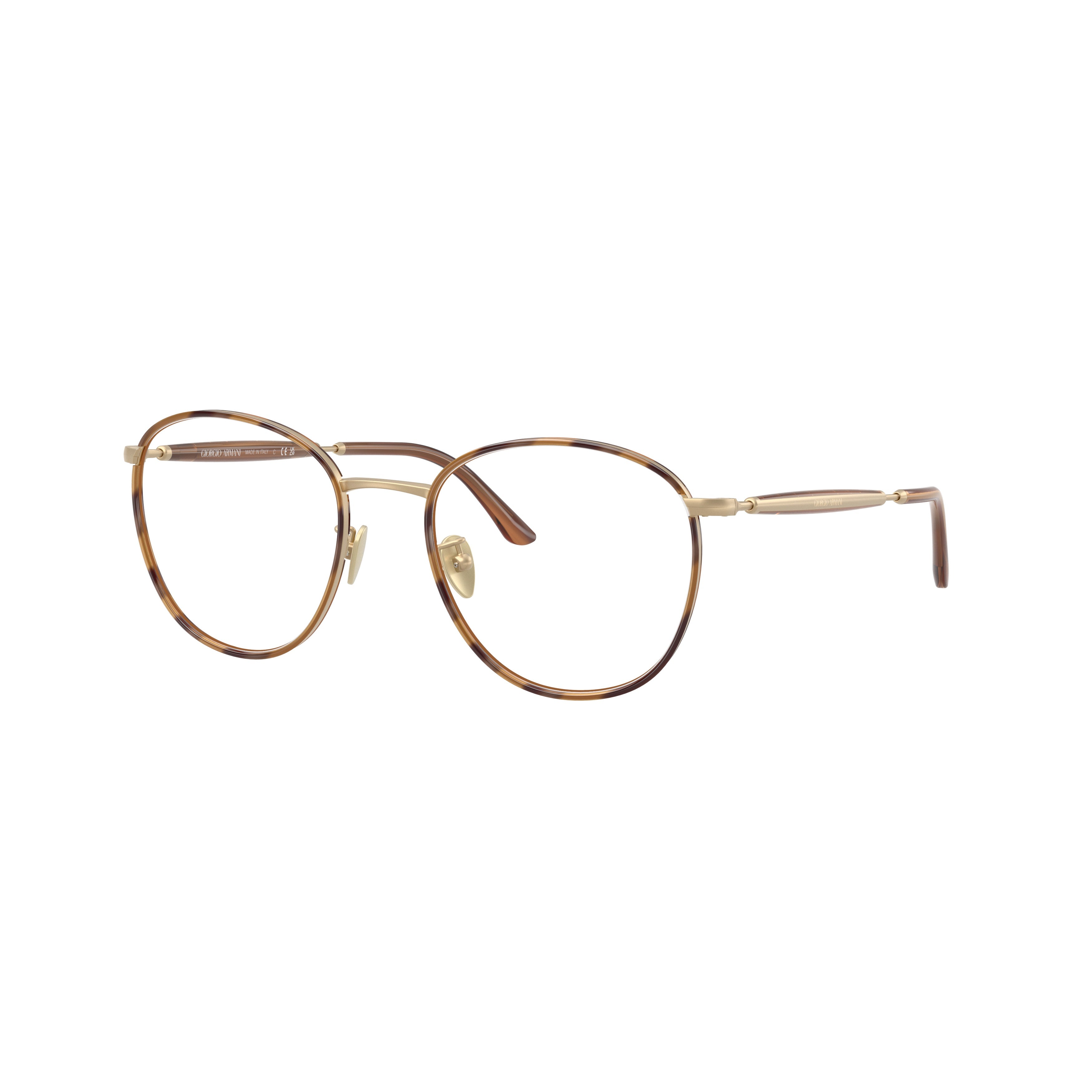 0ar5161j Round Frame Eyeglasses with Tortoiseshell Accents