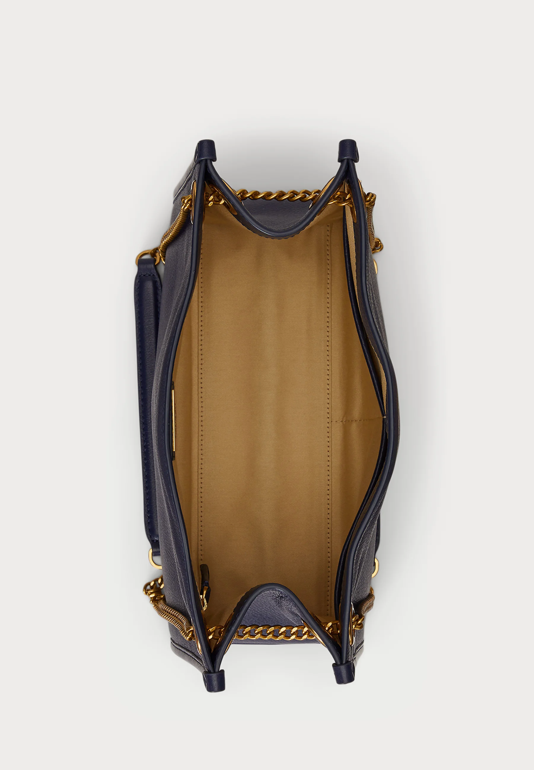 Navy Blue Brdly Medium Cotton Bag