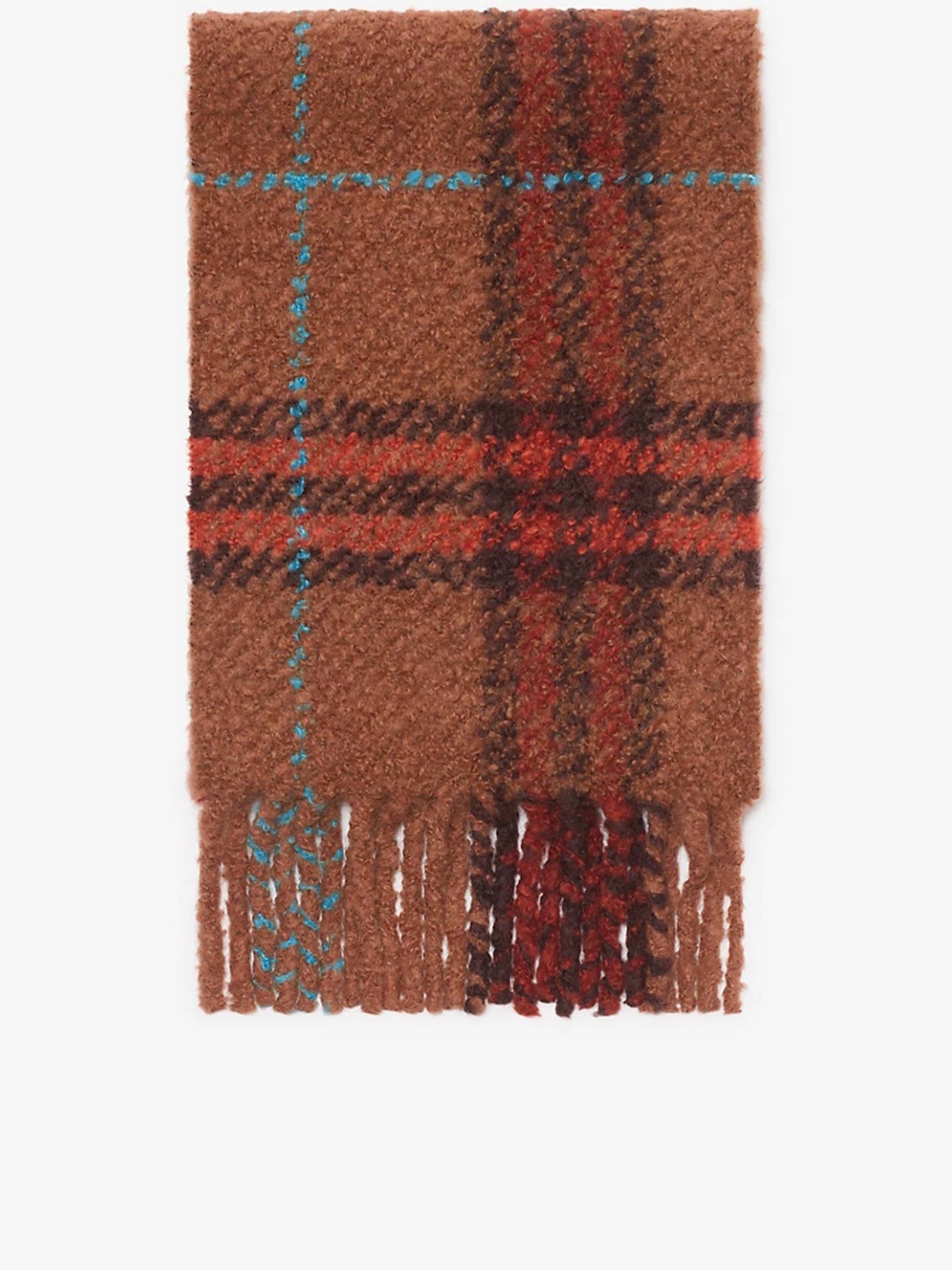 G Chck Textured Boucle Check Scarf