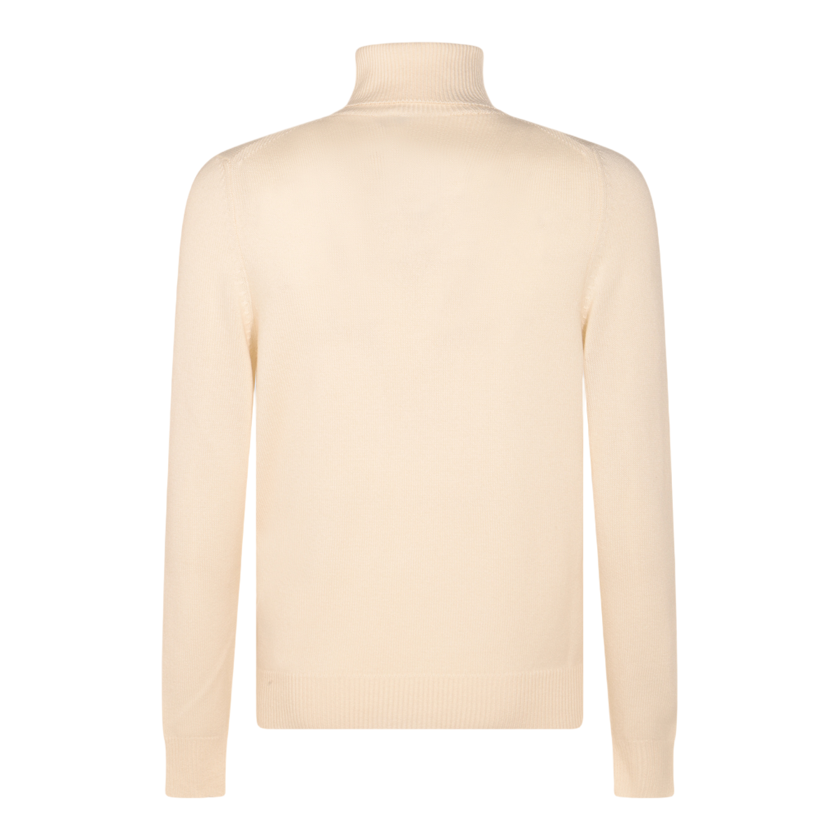 Finely Knit Turtleneck Sweater with Ribbed Detailing